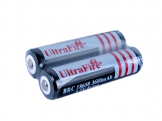UltraFire BRC 18650 3.7V 3600mAh Protected Li-ion Battery 2-Pack